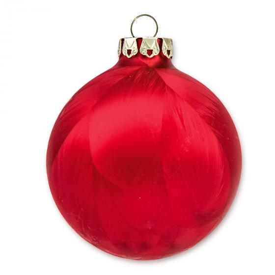 Christbaumkugeln Eislack, 4erSet, 6 cm, Glas, rot online