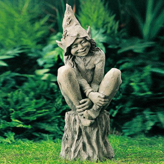 Gartenfigur Elf Happy online kaufen bei Gärtner Pötschke