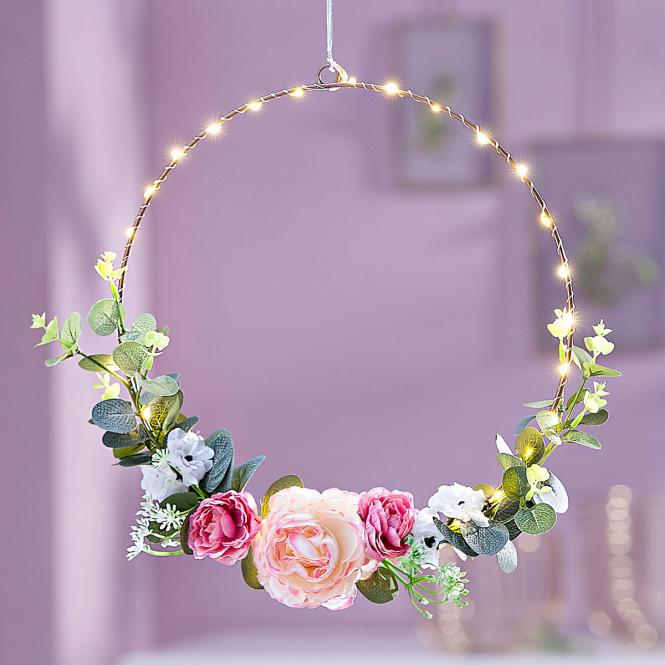 LED-Metallring Flowers