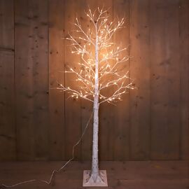 LED Baum 4 Jahreszeiten Deko Baum Lichterbaum Dekoration 96 LED´s warmweiß