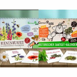 Set Saatgut-Kalender Historisch & Bienenbuffet 