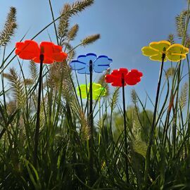 Sonnenfänger Blume, bunt, 5er Set 