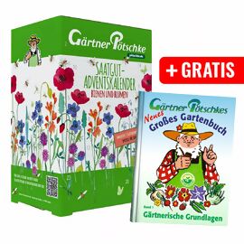 Saatgut-Adventskalender Bienen und Blumen + Gratis Gartenbuch, Band 1 