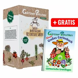 Saatgut-Adventskalender Historische Sorten + Gratis Gartenbuch, Band 1 