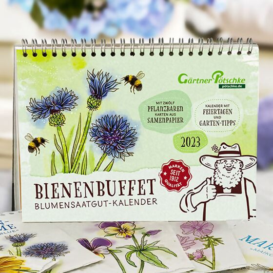 Einpflanzbarer Kalender - Bienen und Blumen online kaufen bei Gärtner 