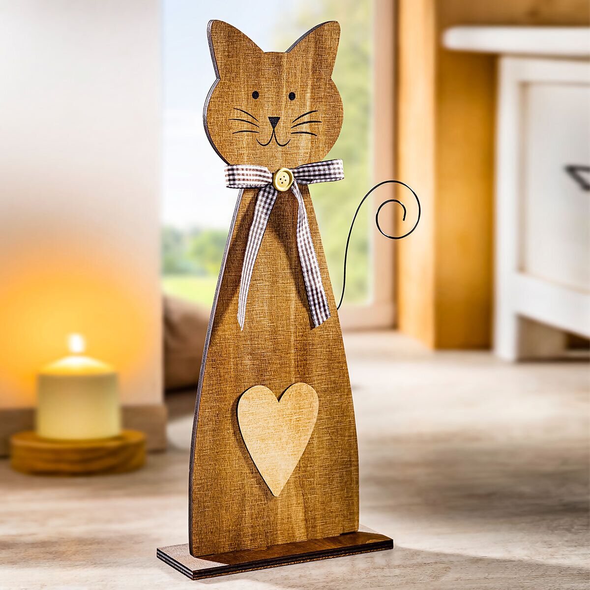 online kaufen bei Holz, Pötschke Katze 45cm Dekofigur aus Gärtner