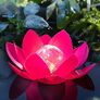 Solar-Schwimmdeko Lotus, pink | #3