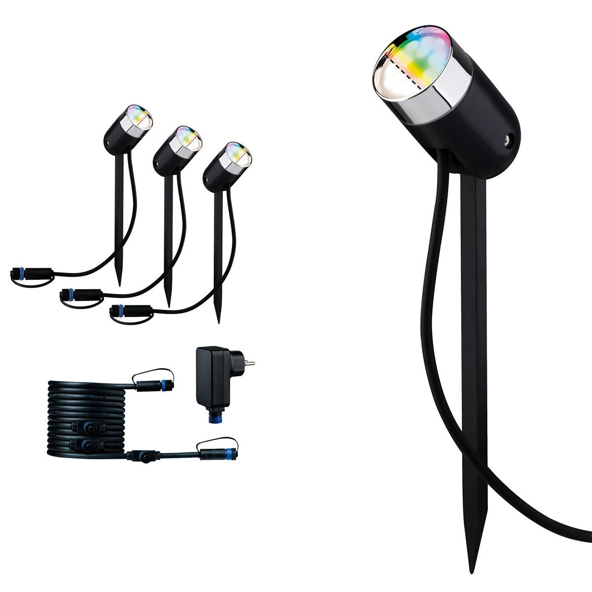 RGBW LED Spot Plug Pike Smart bei & Zigbee Basisset kaufen online Shine Pötschke Home 3er Gärtner