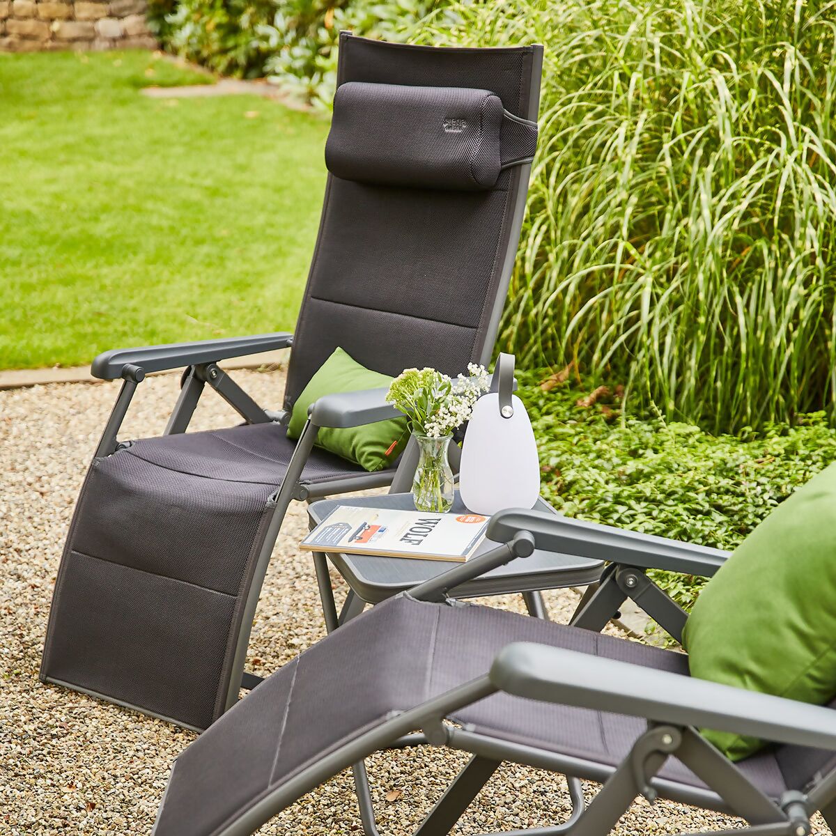 Gartenmöbel Premium-Set 4tlg. mit Hocker Pötschke Relaxsesseln, & 2 kaufen online Tischplatte bei Gärtner